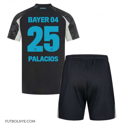 Camiseta Bayer Leverkusen Exequiel Palacios #25 Tercera Equipación para niños 2024-25 manga corta (+ pantalones cortos)